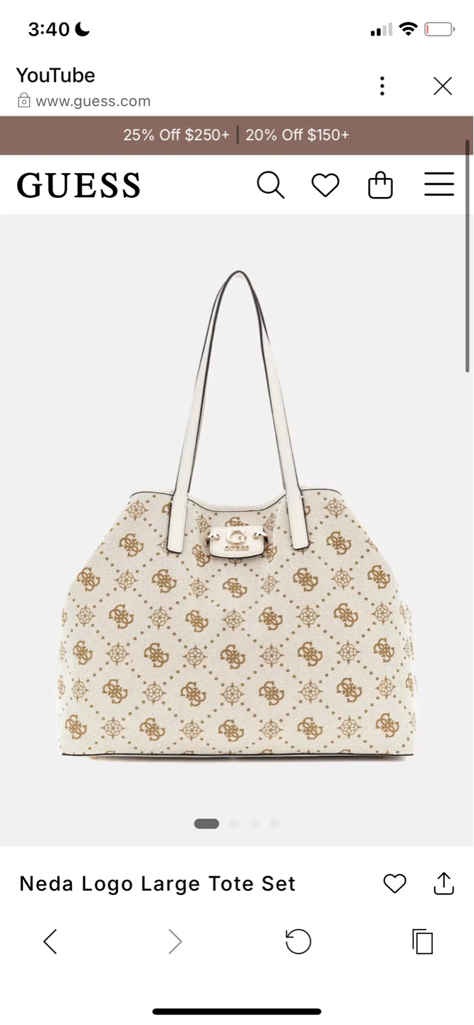 Guess Neda Logo Large Tote Set