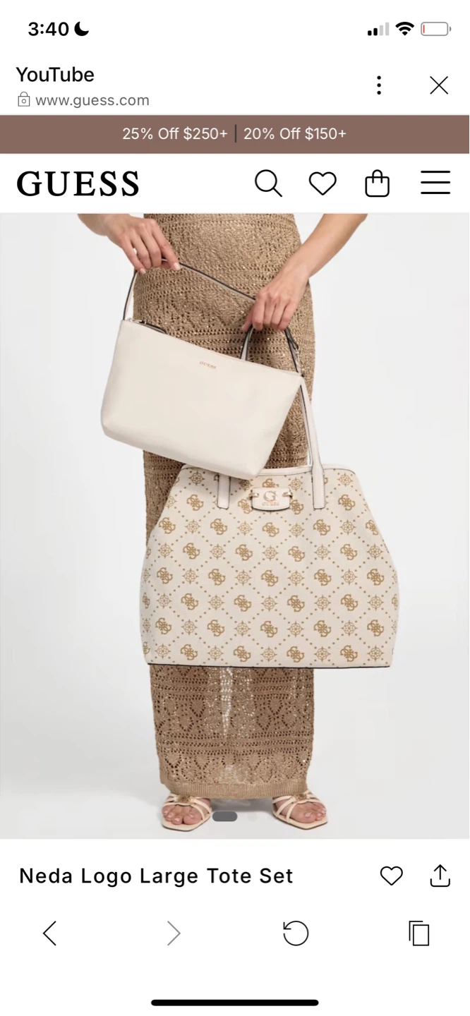 Guess Neda Logo Large Tote Set - photo 2