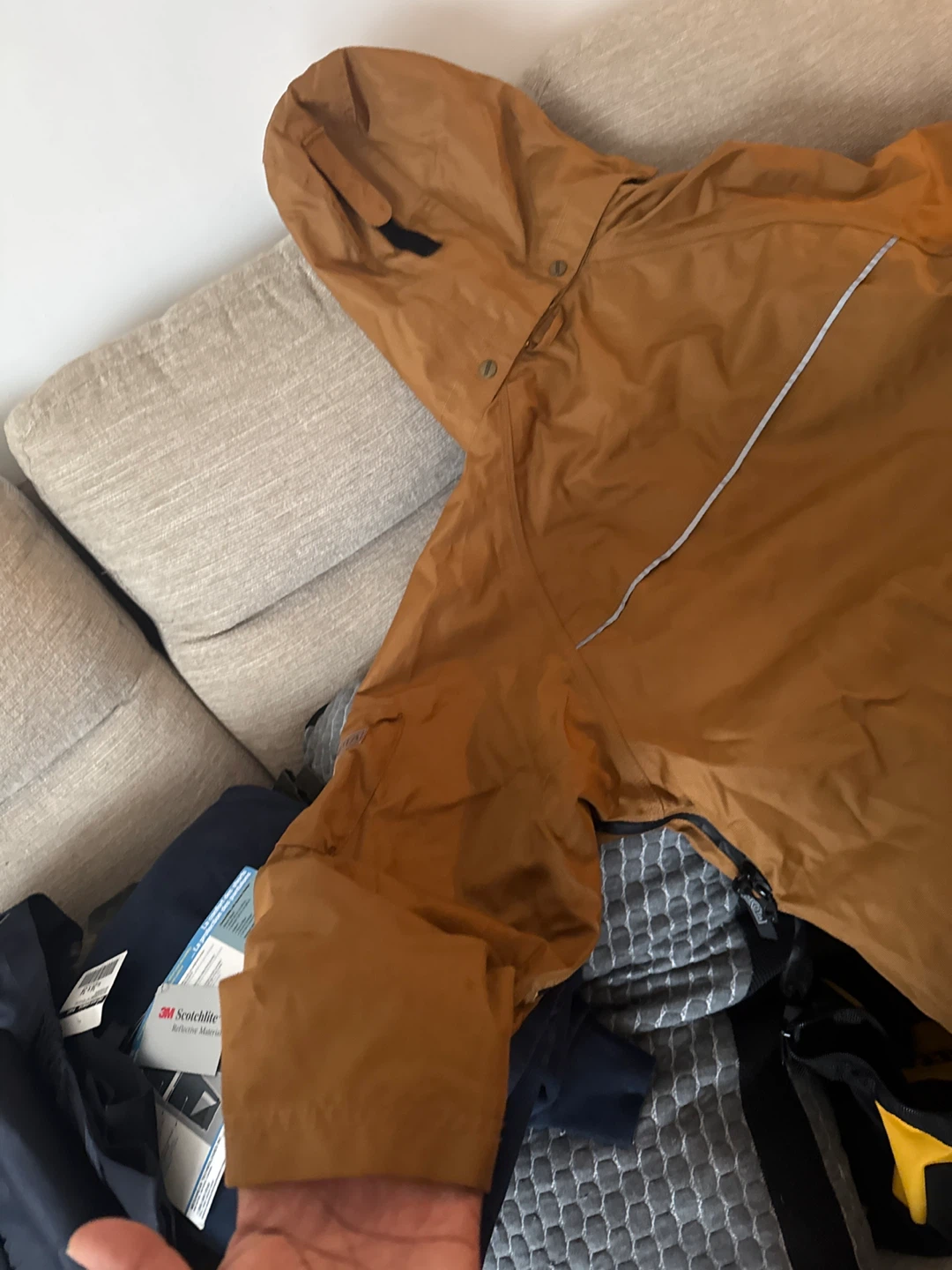 Dakota Men's Hooded Winter Jacket - Brown - photo 5