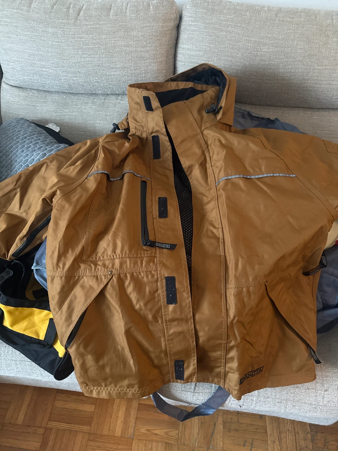 Dakota Men's Hooded Winter Jacket - Brown - photo 2