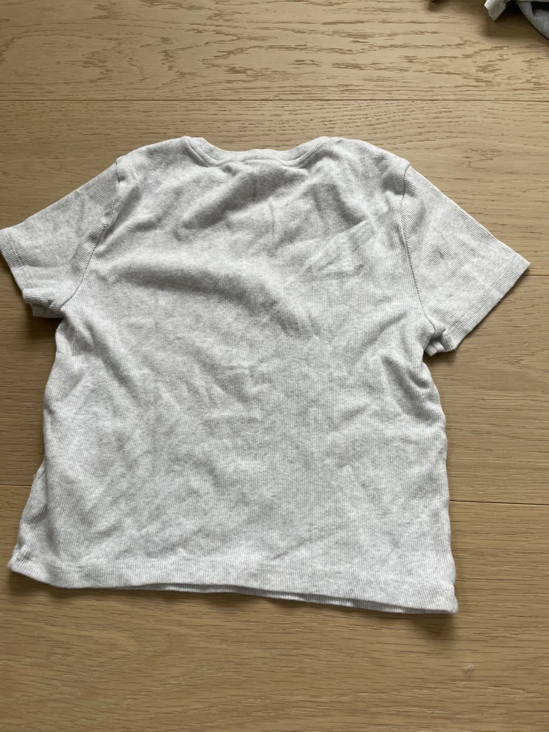 Grey Ribbed T-Shirt - photo 2