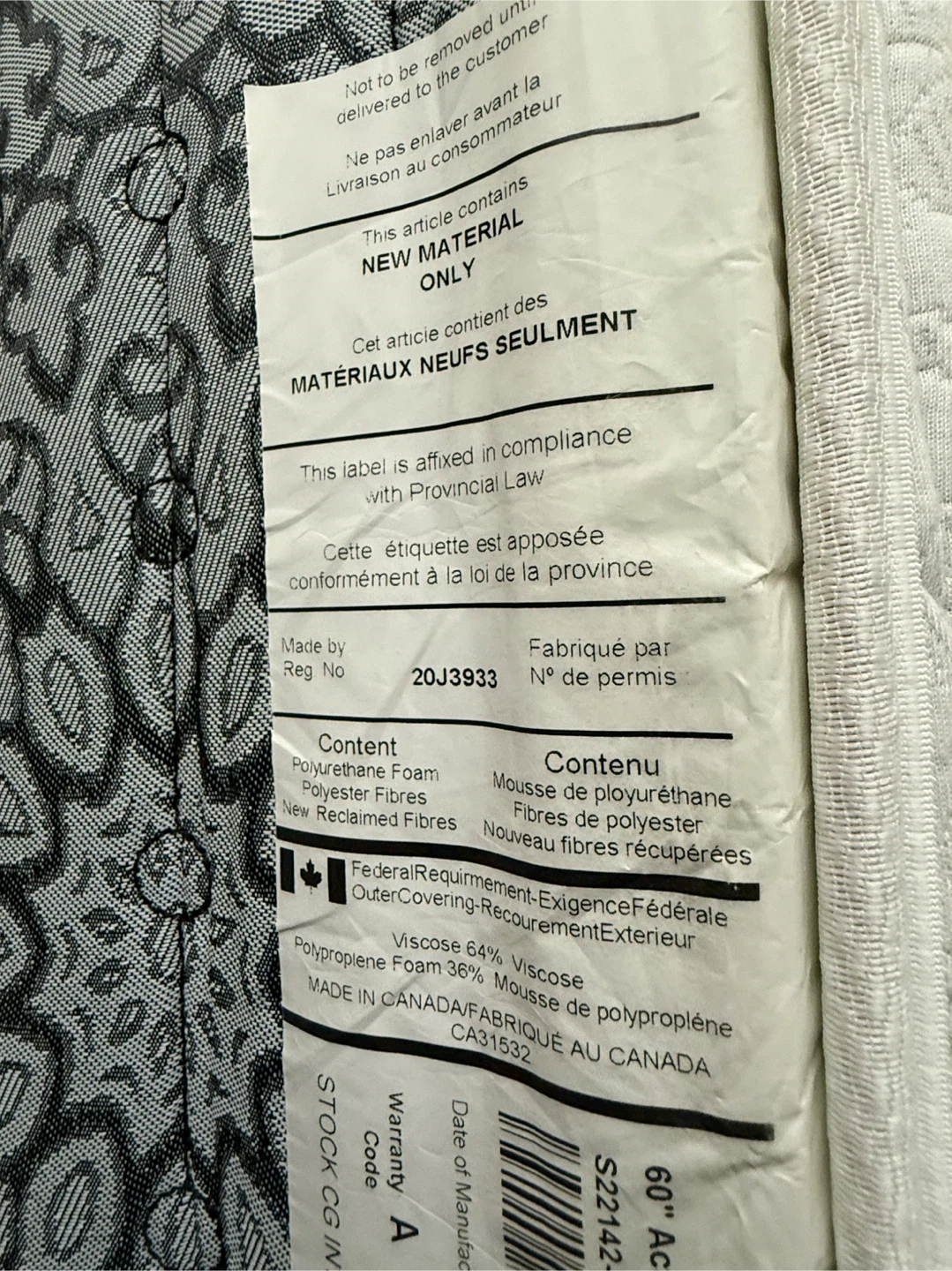 Sleep country queen mattress. - photo 2