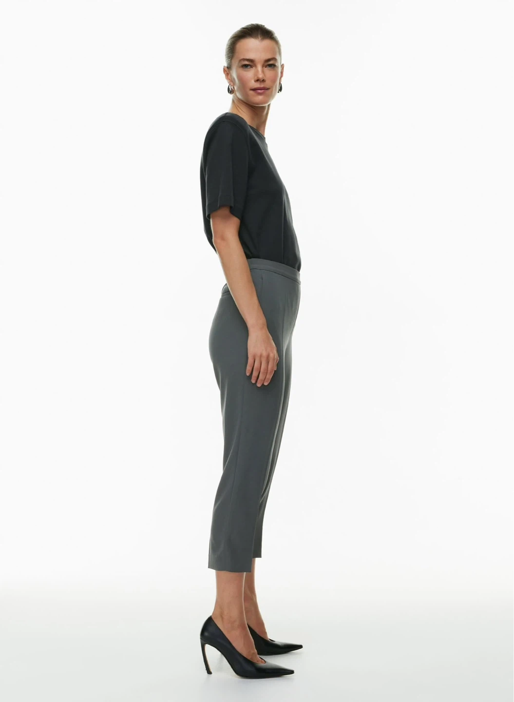BABATON aritzia conan crop pants size 6- grey - photo 3