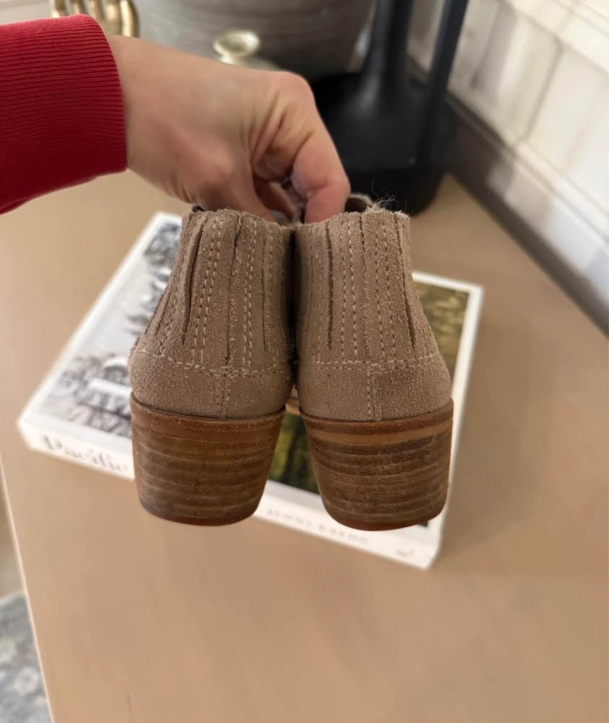 Dolce Vita Keiton Tan Suede Ankle Boots - photo 4