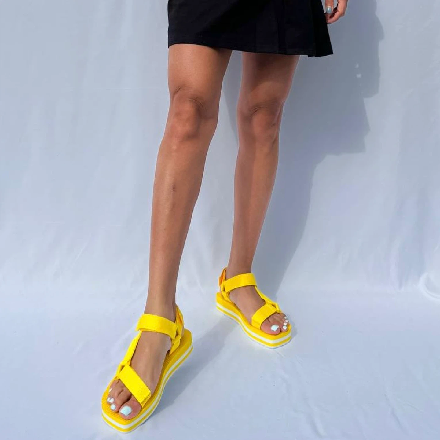 Yellow Platform Sport Sandals - photo 4