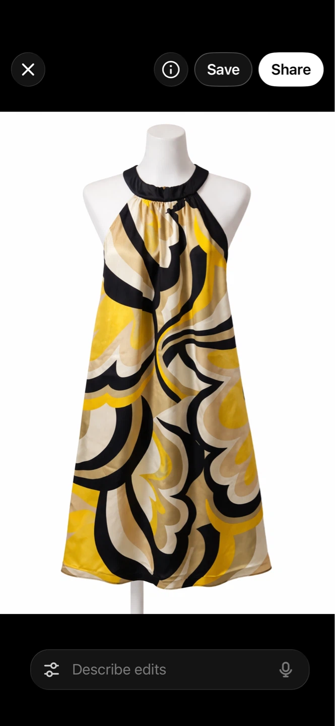 Women's Satin Halter Neck A-Line Dress Size 2