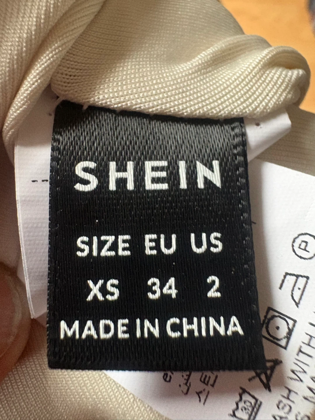 SHEIN White Strapless Ruched Skirt Size XS - photo 2