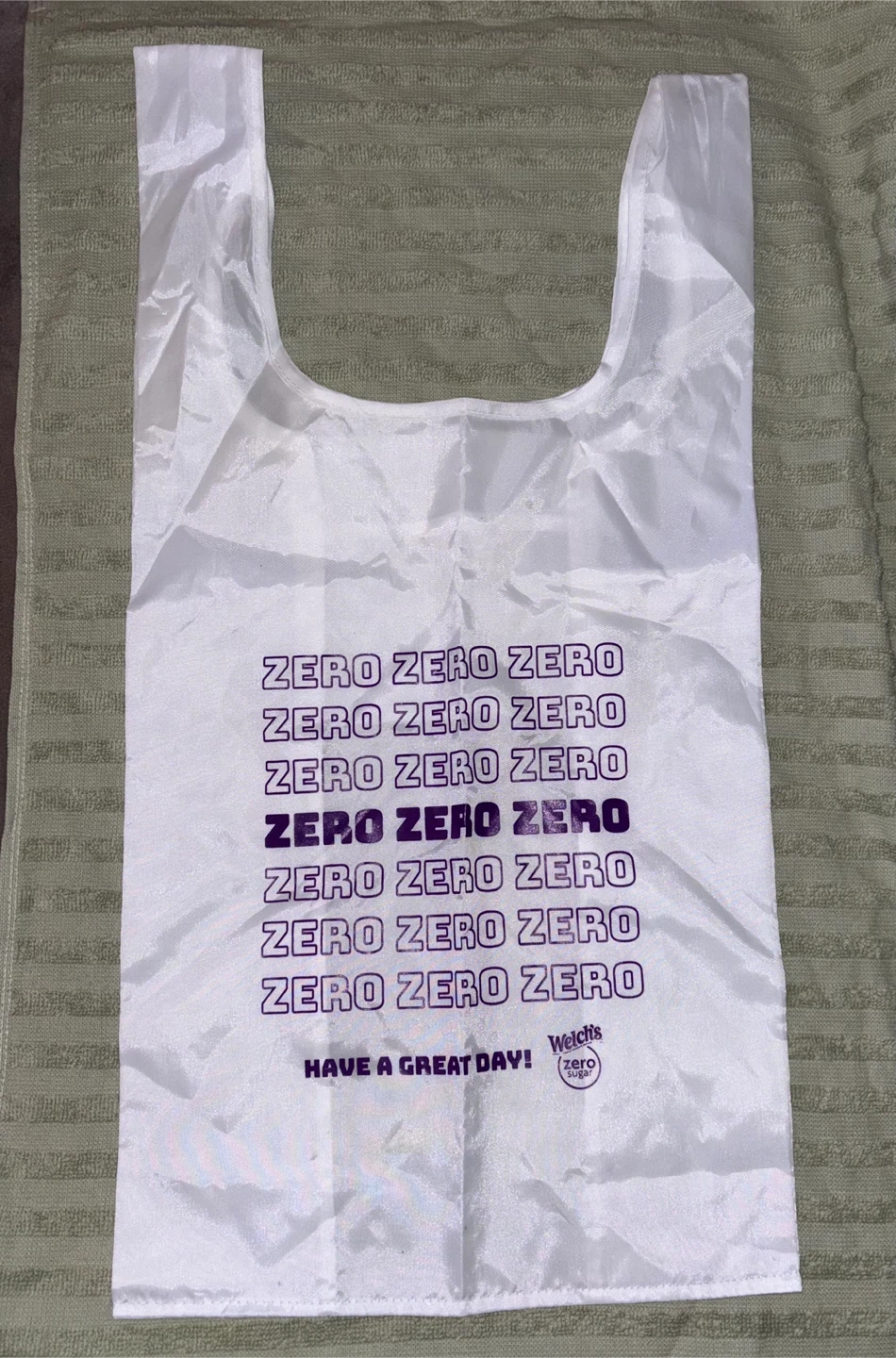 Welch's Zero Sugar Reusable Shopping Bag