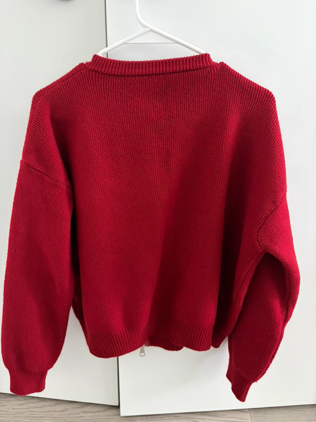 Red Zip-Up Sweater - photo 2