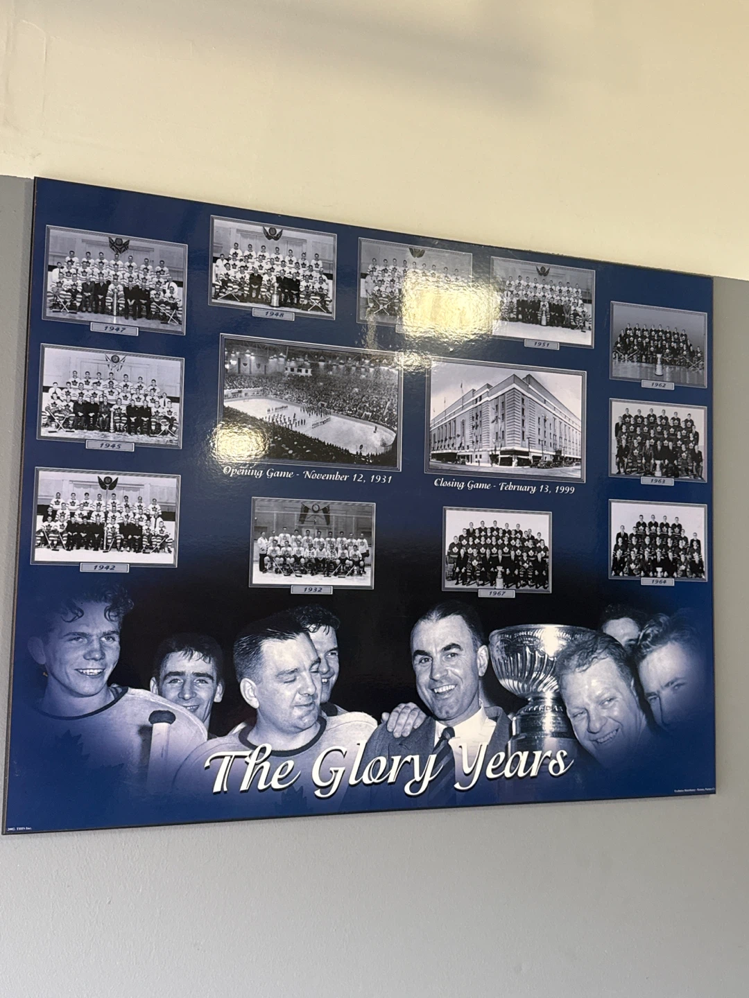 The Glory Years Hockey Team Memorabilia Wall Art - photo 3