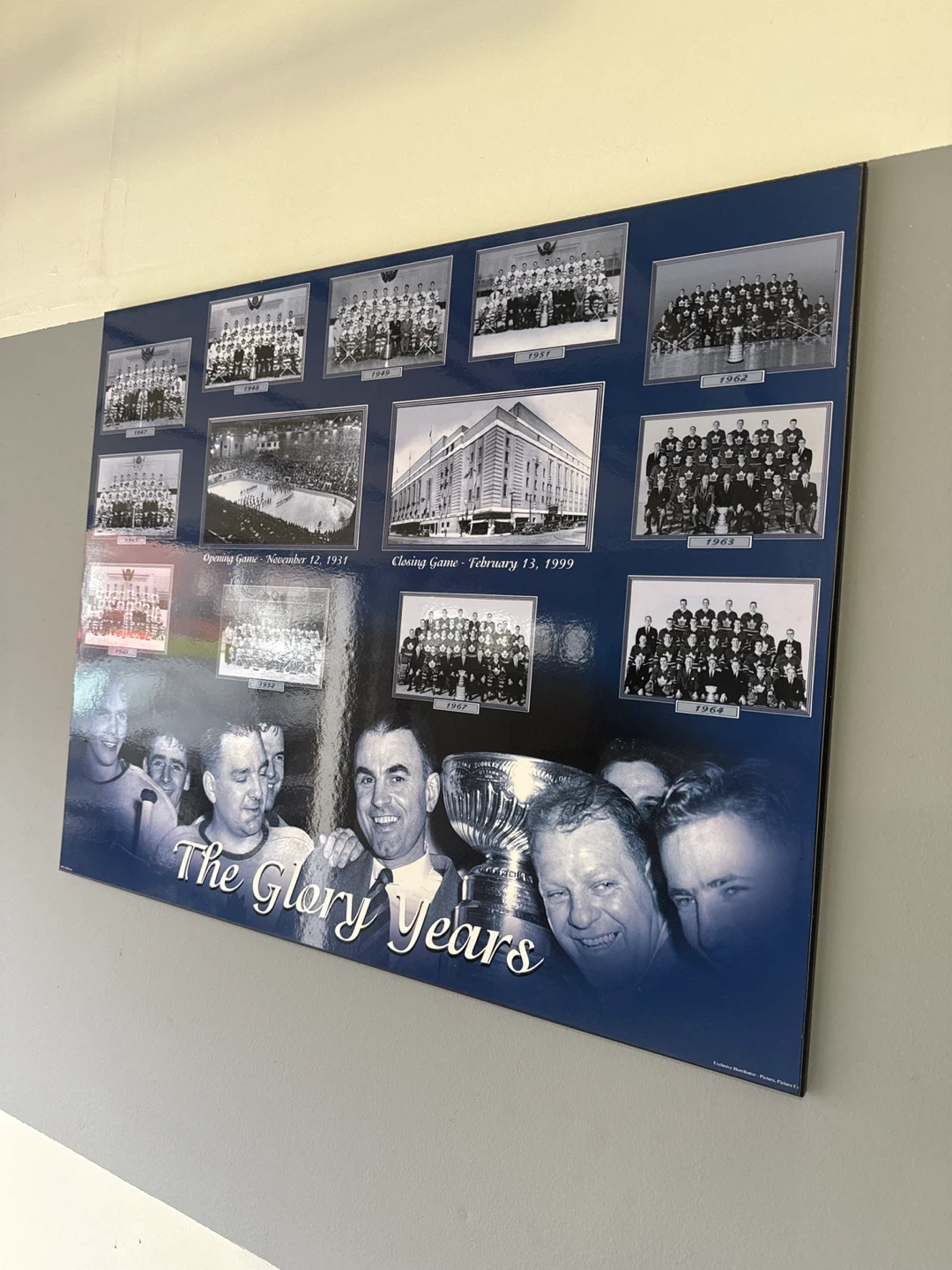 The Glory Years Hockey Team Memorabilia Wall Art - photo 2