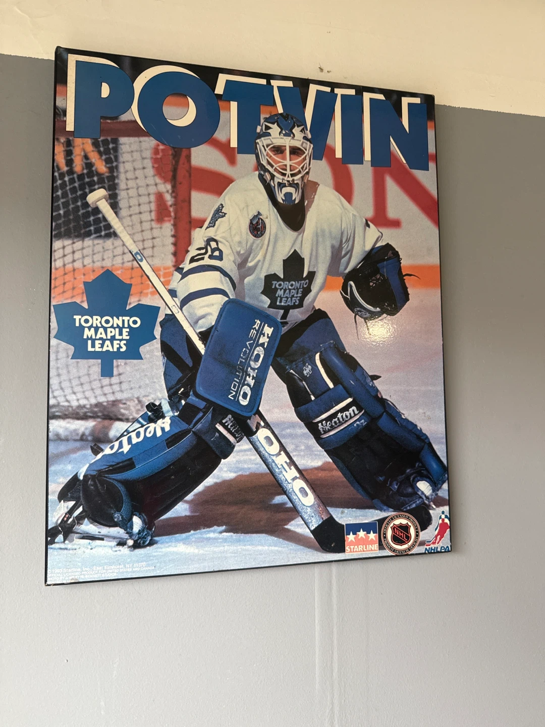 Potvin Toronto Maple Leafs Hockey Poster 16”X20”