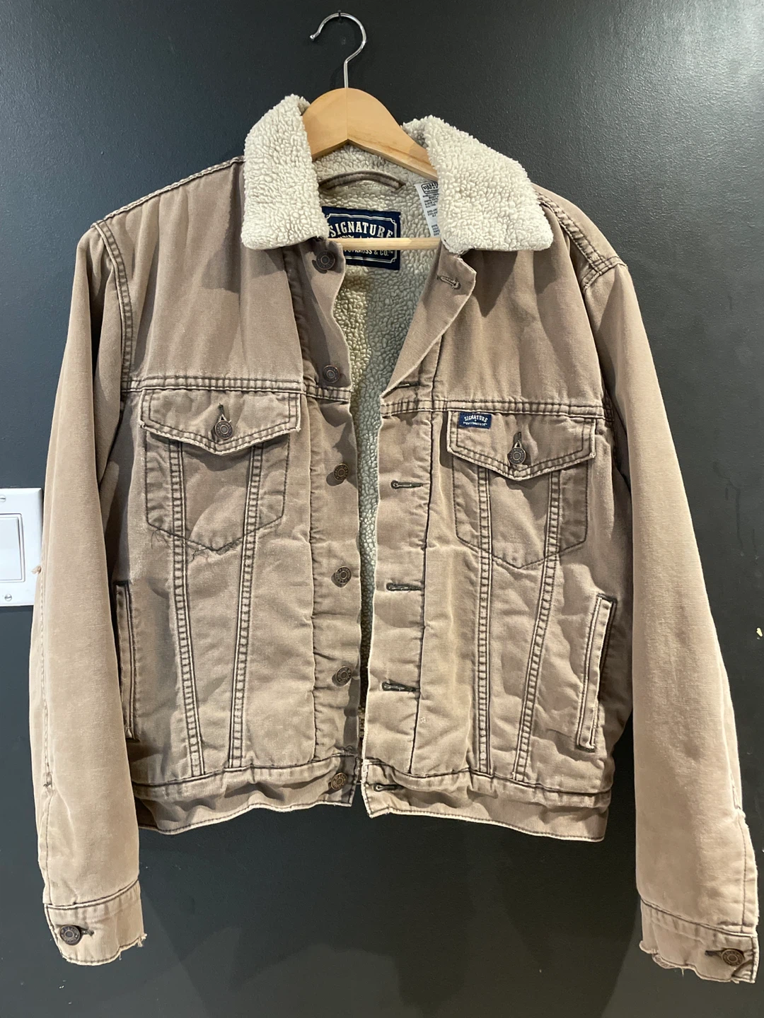 Signature by Levi Strauss & Co. Sherpa Lined Trucker Jacket