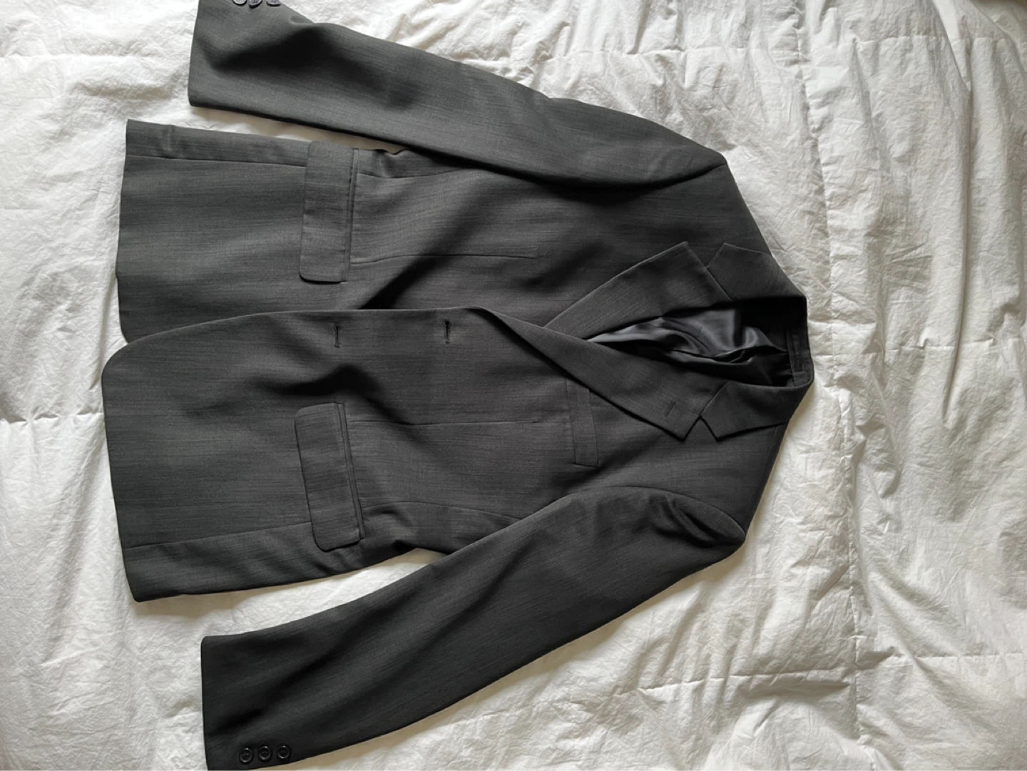 Men's Grey Blazer Jacket Medium