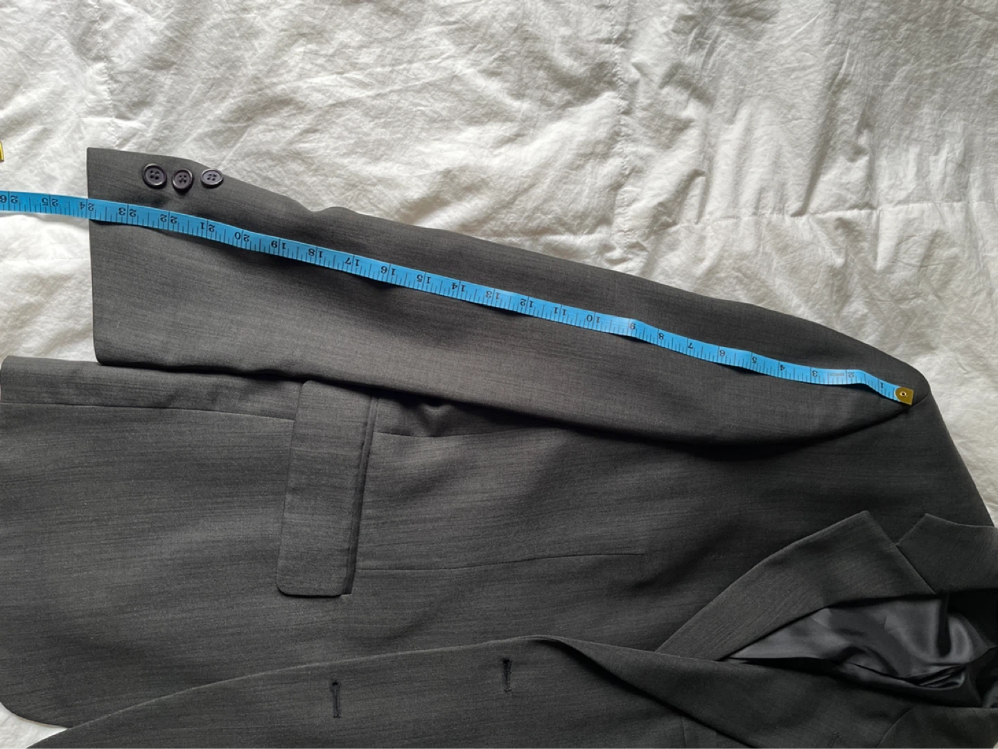 Men's Grey Blazer Jacket Medium - photo 3