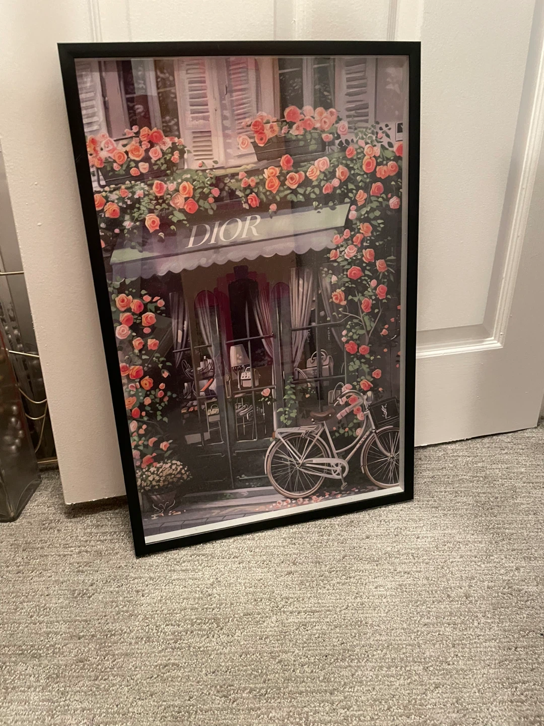 Dior Floral Cafe Framed Wall Art - photo 2