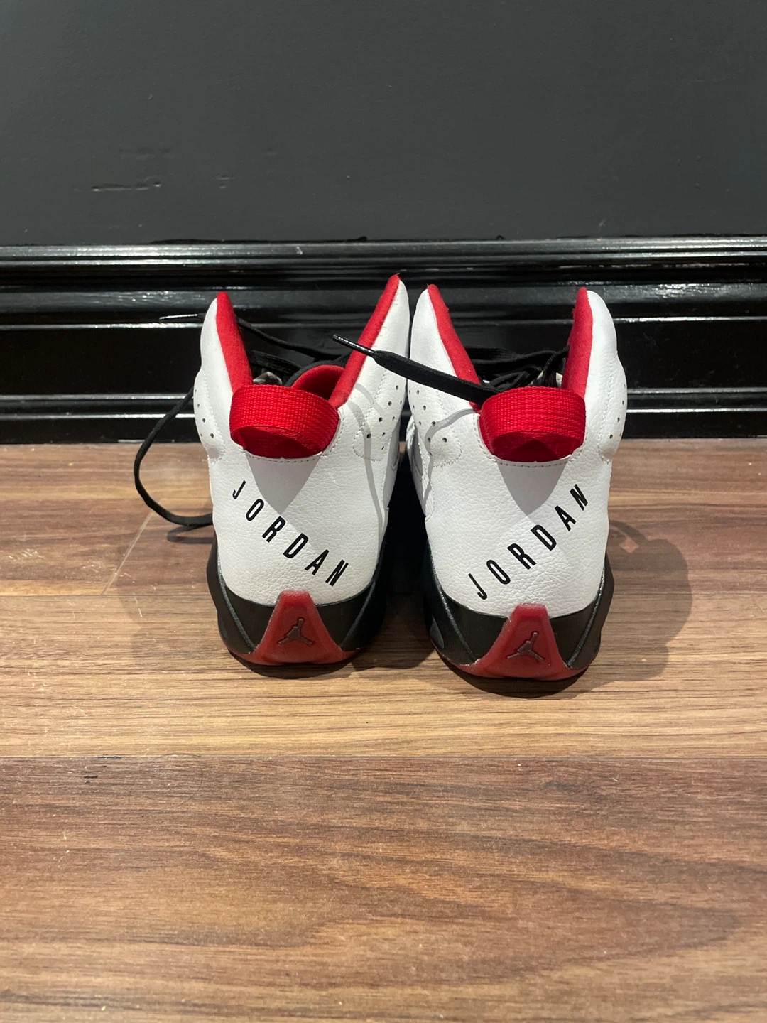 Jordan Air 1 Mid SE White Red Black Men's Shoes - photo 2