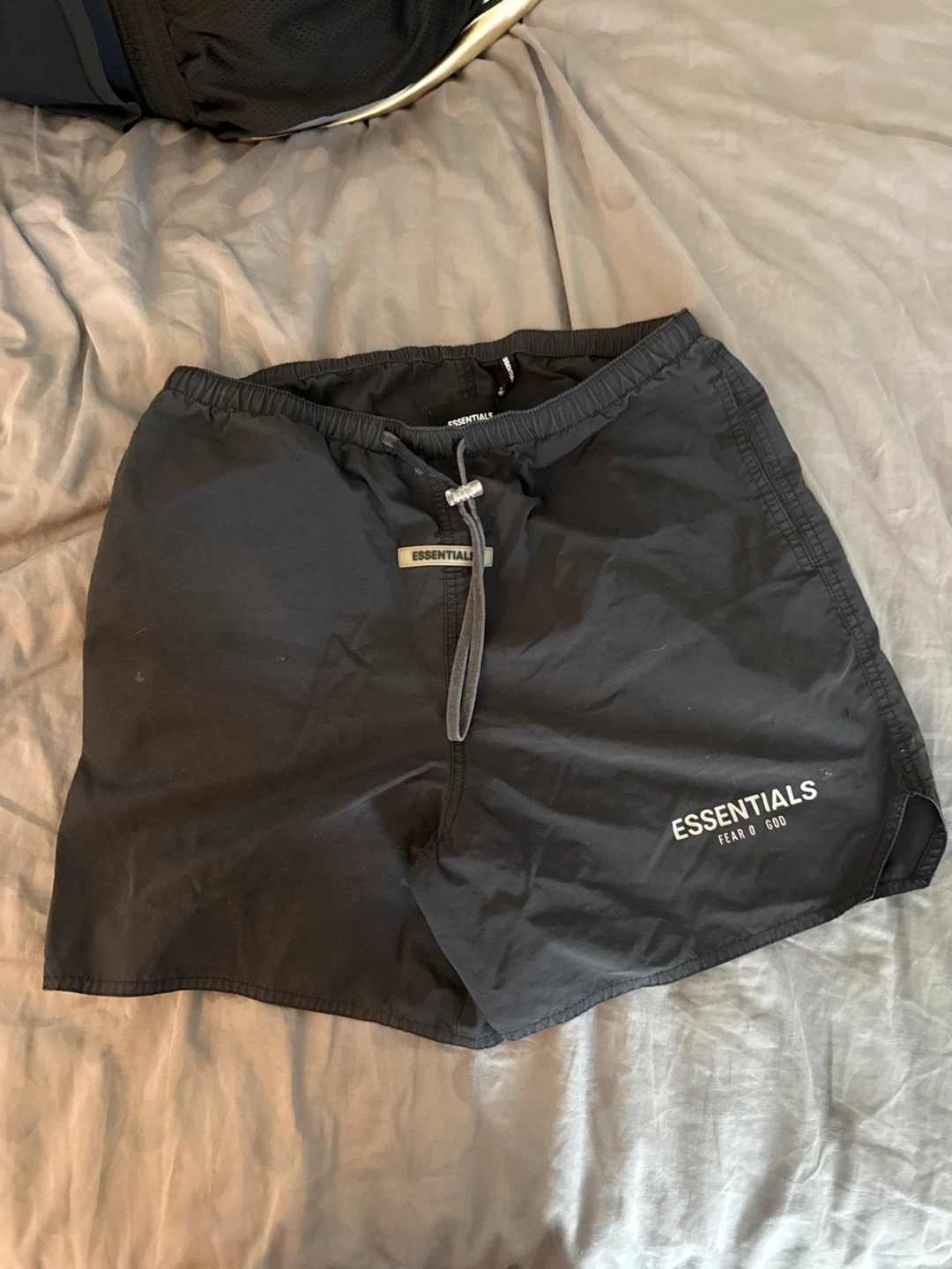 Fear of God Essentials Black Shorts