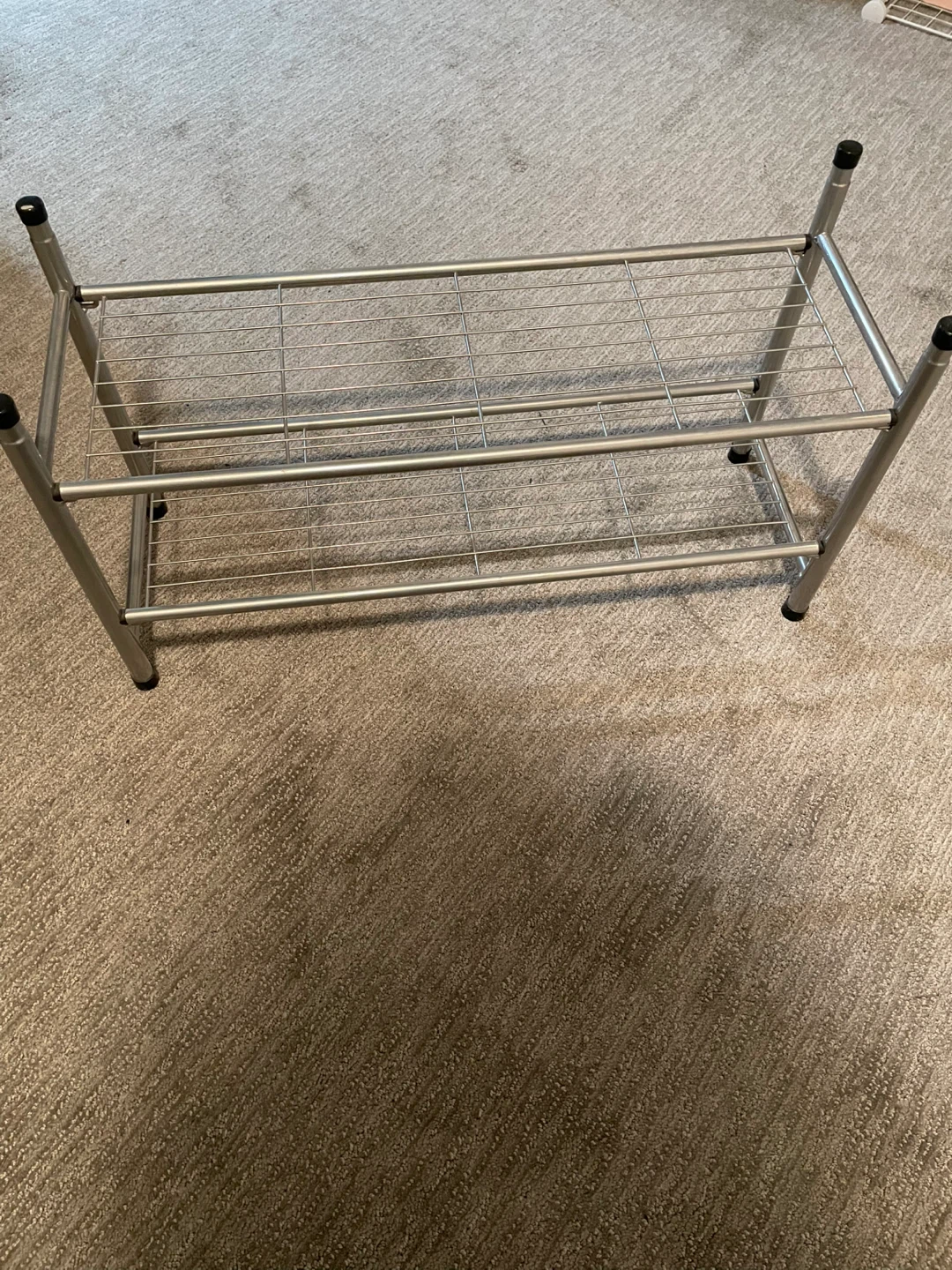 Two-Tier Wire Shoe Rack