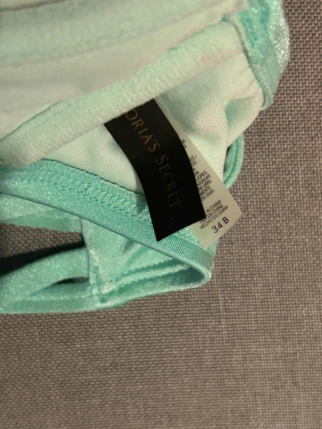 Victoria's Secret Bikini Top Set - Pink & Teal - Size 34 B - photo 2