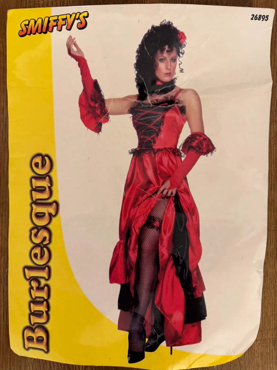 Smiffy's Burlesque Costume Red and Black