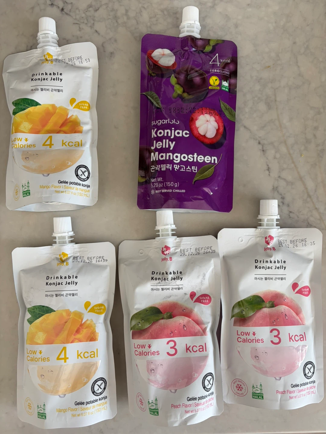 Sugar Lala Konjac Jelly Drinkable Pouches