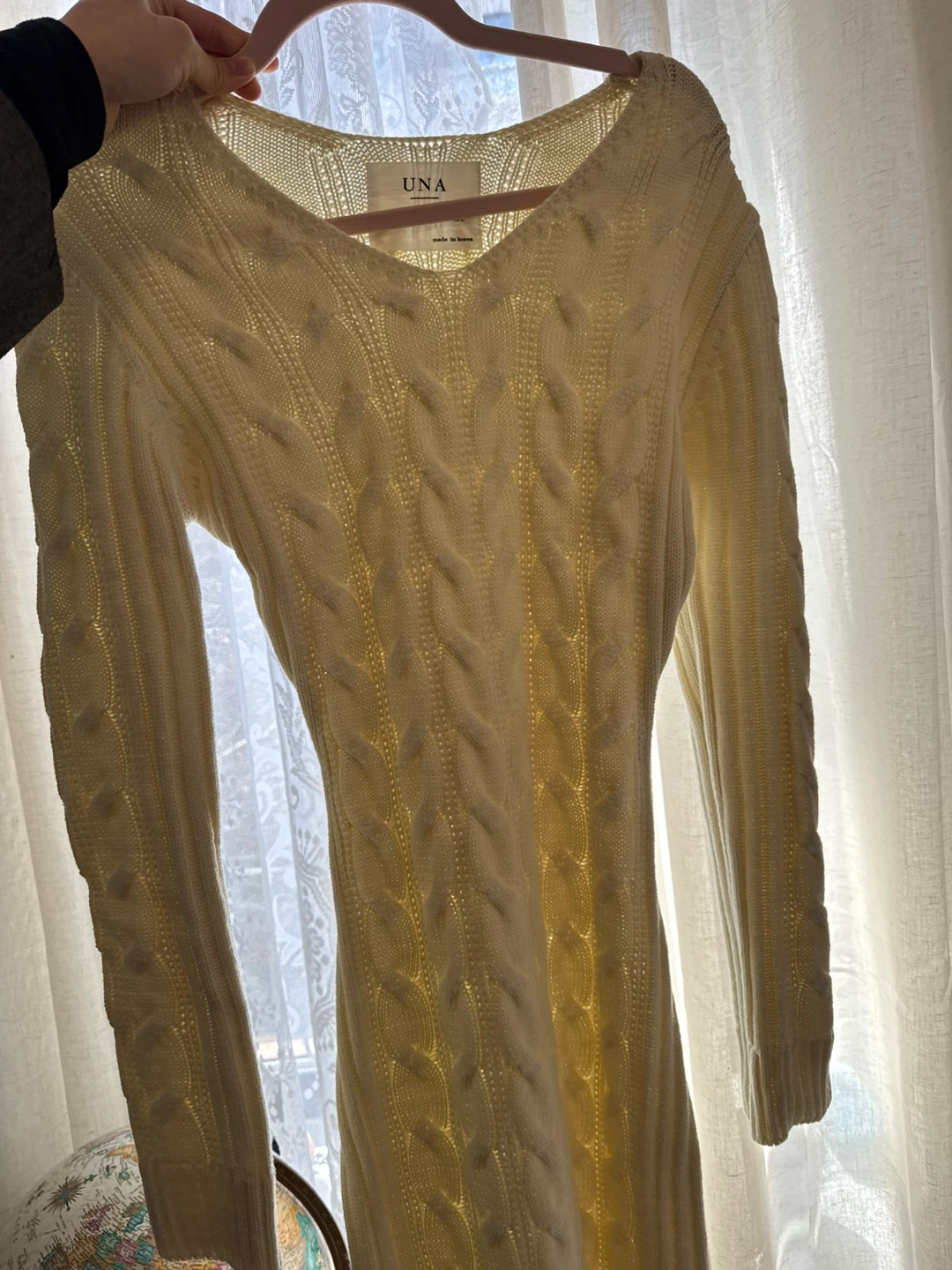 From Korea - Cable Knit Sweater Dress - photo 2