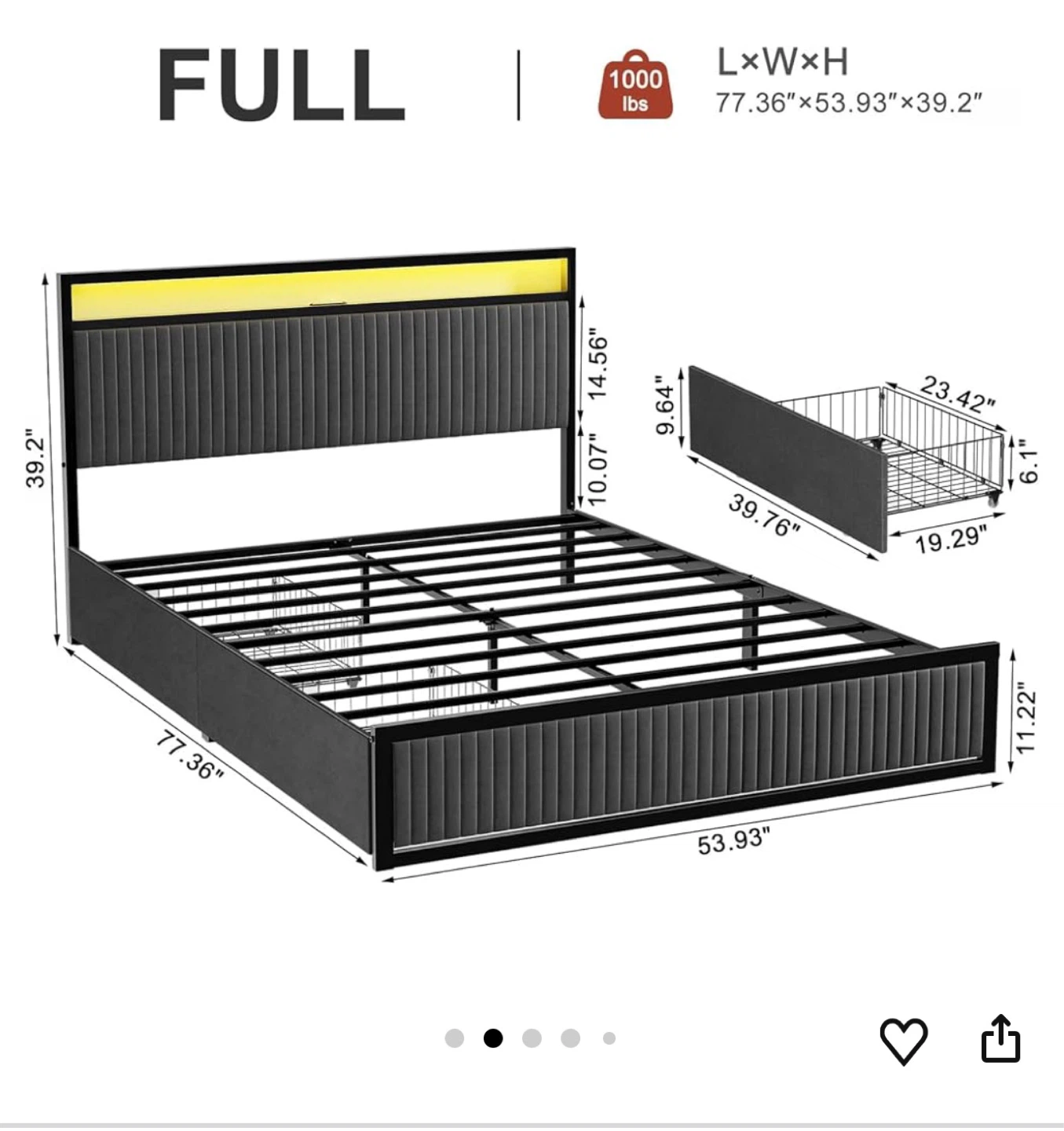 Full bed frame - photo 2