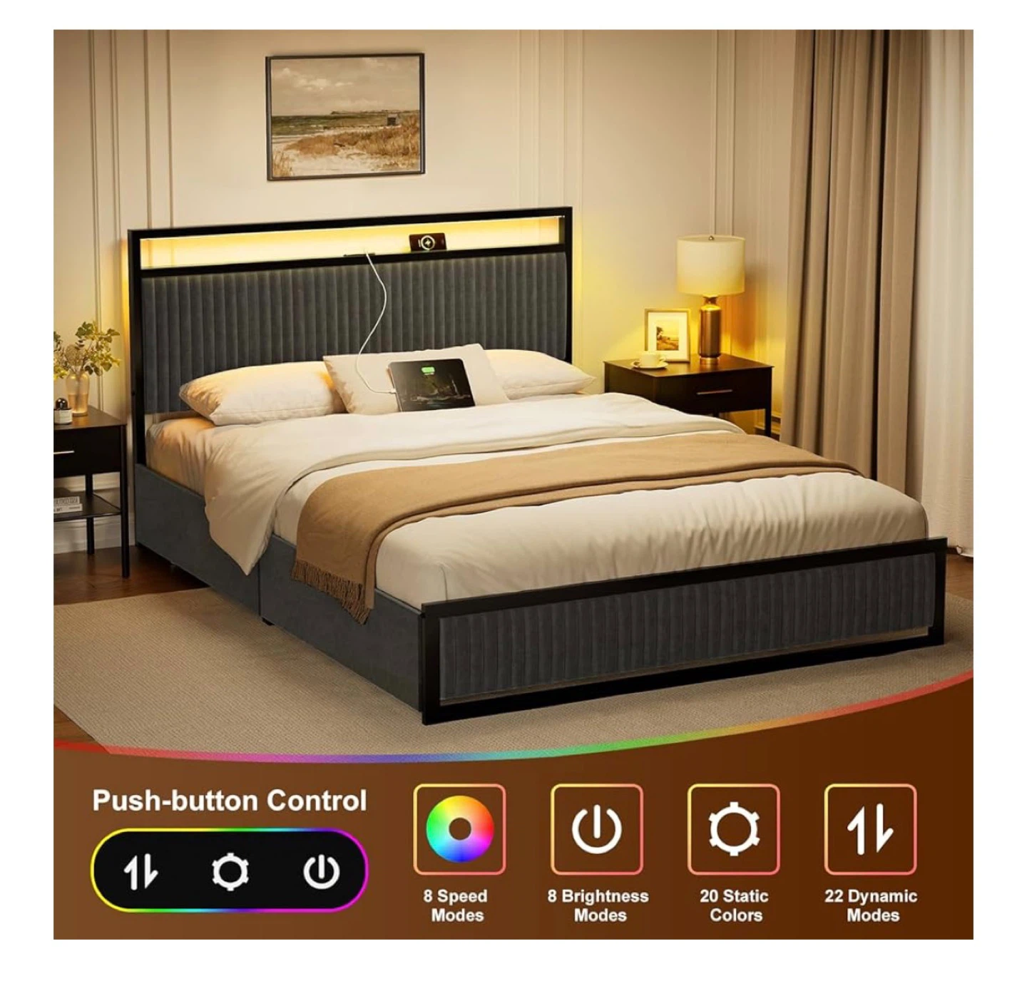 Full bed frame