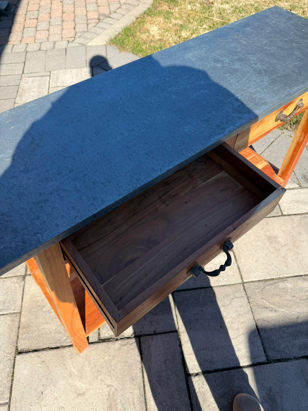 Industrial Entryway Table - 52” by 16” - photo 3