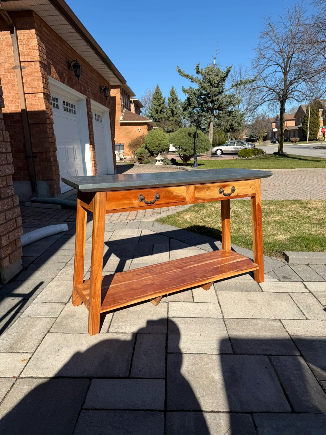 Industrial Entryway Table - 52” by 16” - photo 2