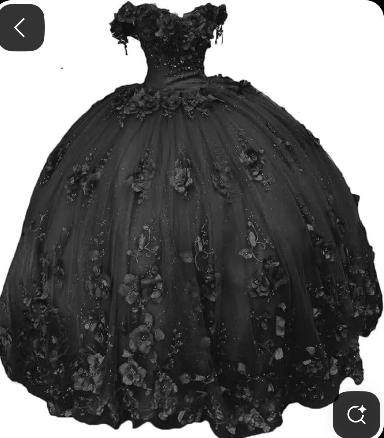 Black quince dress