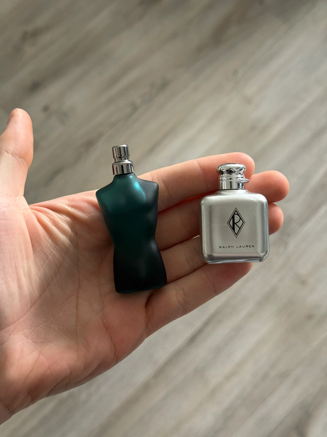 2x Mini Perfume Bottles - Jean Paul Gaultier & Ralph Lauren