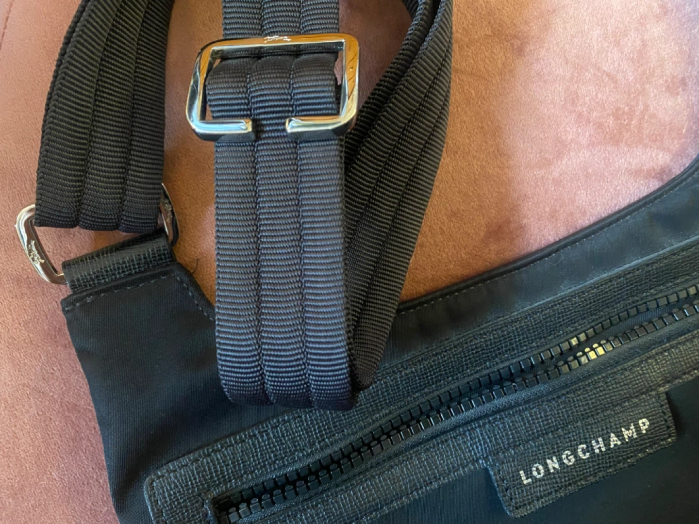 LONGCHAMP Black Nylon Le Pliage NEO Flat Crossbody Handbag - photo 2