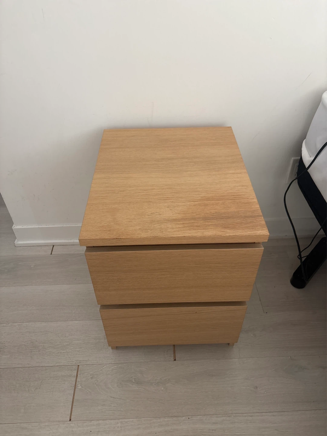 2-Drawer Wood Nightstand - photo 2