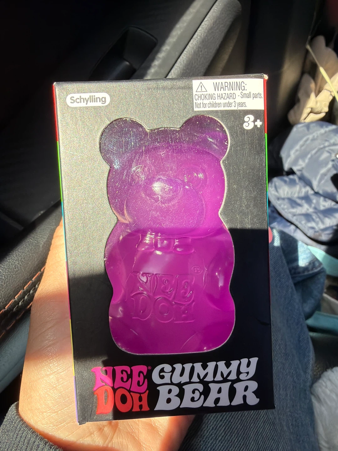 Schylling Nee Doh Gummy Bear Stress Ball - Purple