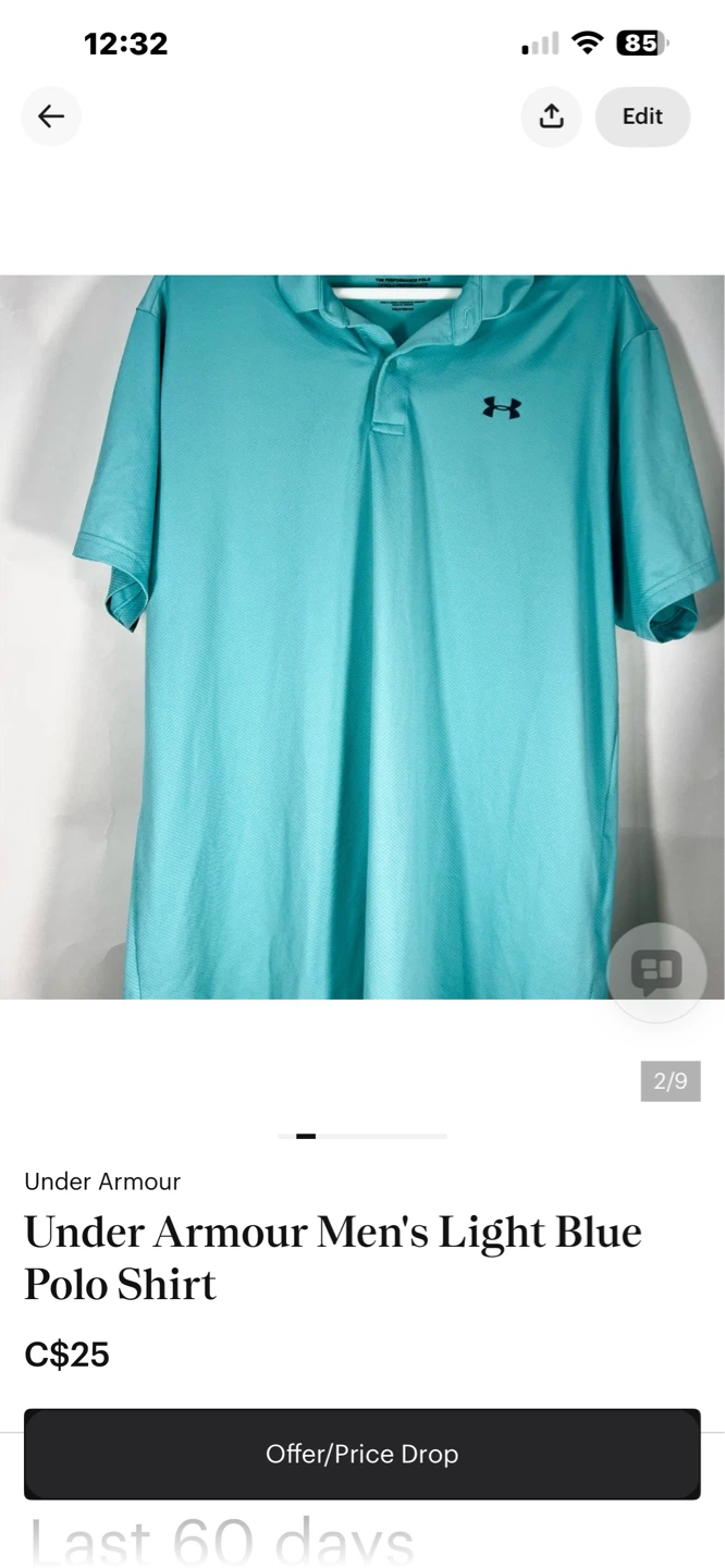 Under Armour Men's XL HeatGear Polo Shirt - photo 2
