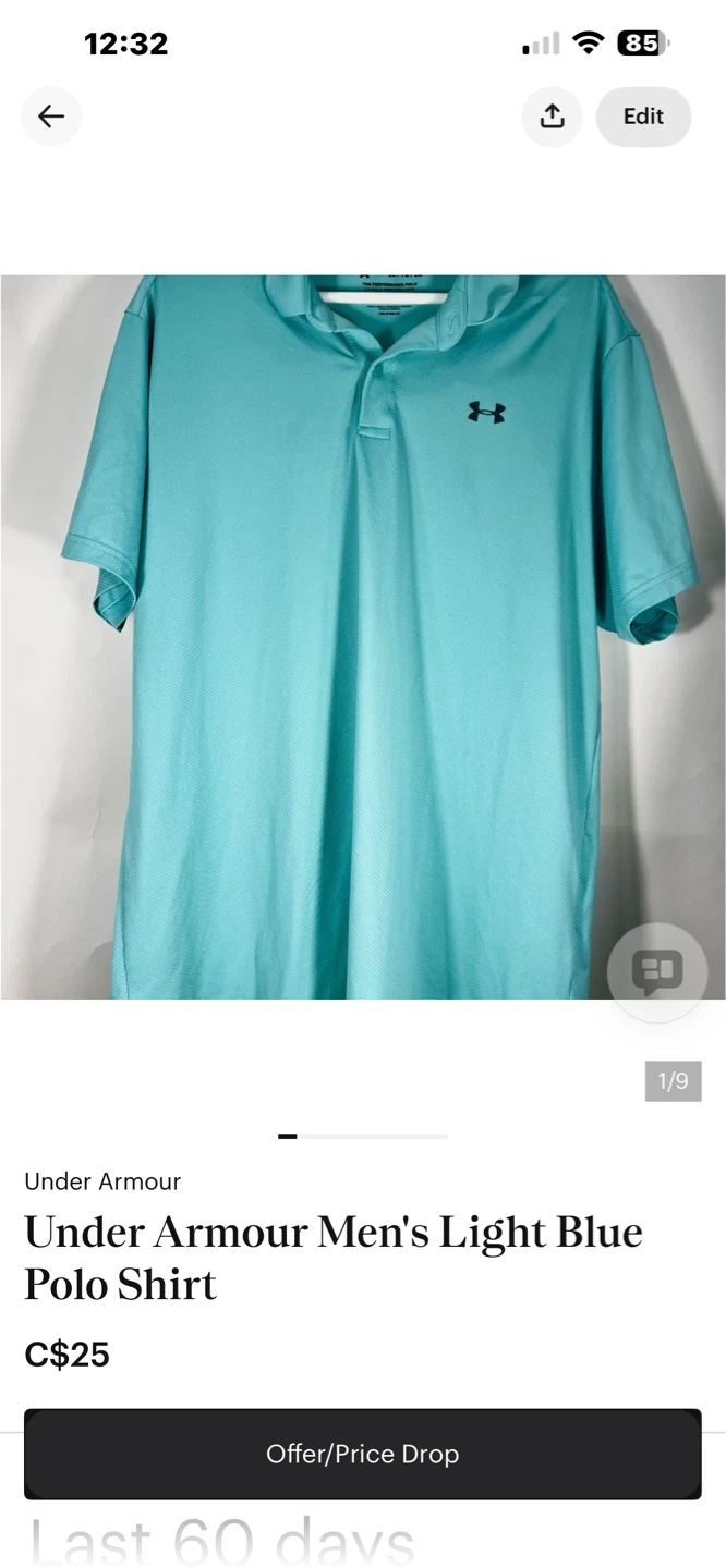 Under Armour Men's XL HeatGear Polo Shirt - photo 3
