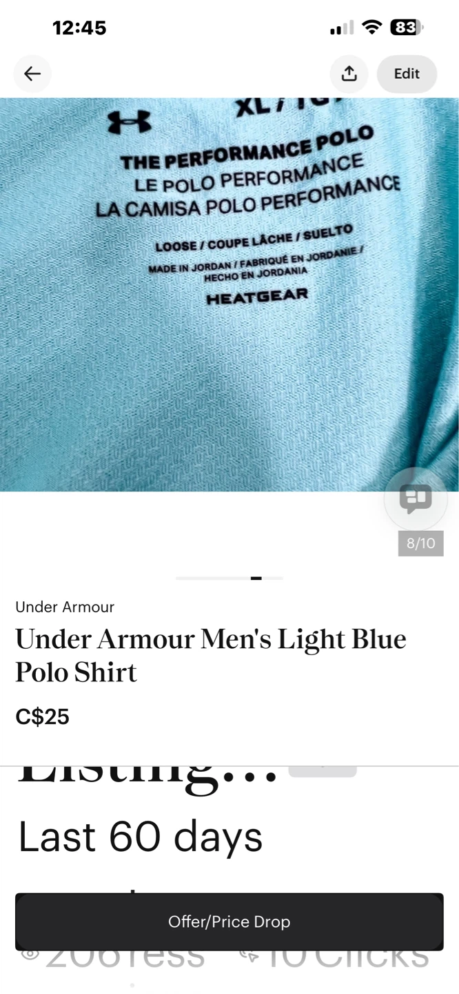 Under Armour Men's XL HeatGear Polo Shirt - photo 4