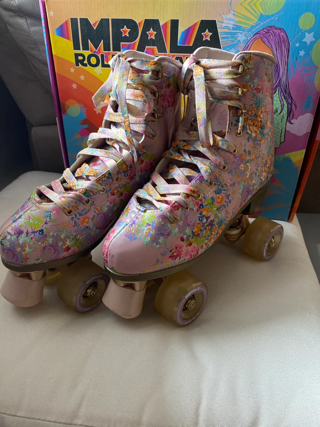 Impala Rollerskates Floral Pattern