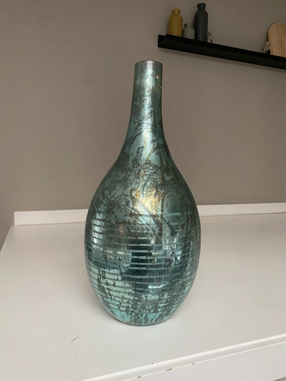 Decorative Glass Vases and Large clock - photo 4