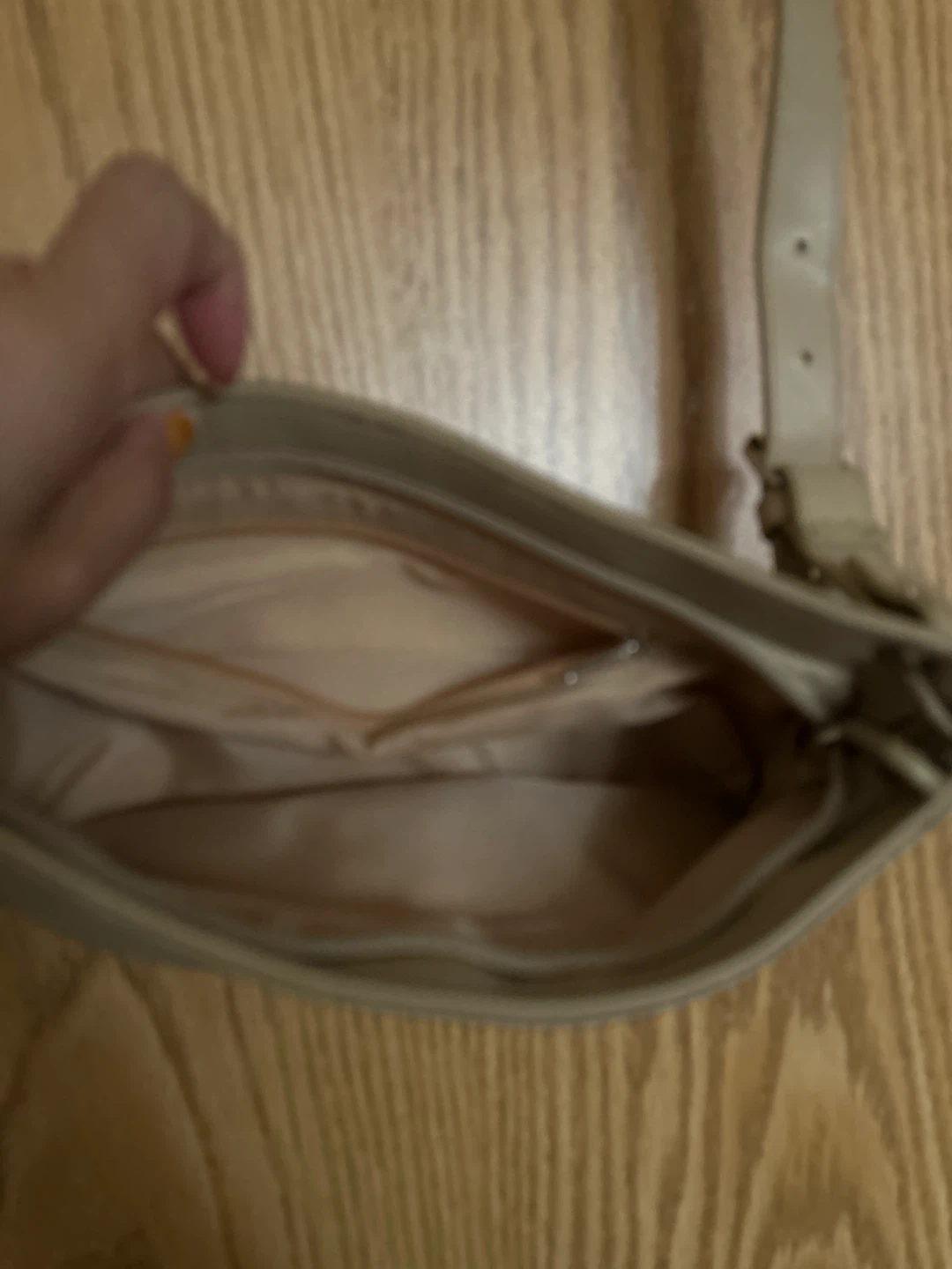 Tan Shoulder Bag with Floral Accent - photo 2
