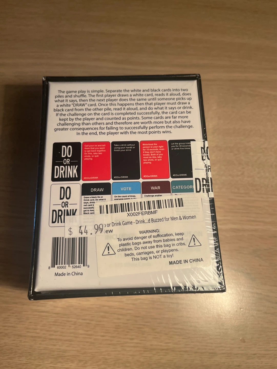 Do or Drink "Win or Blackout" Card Game - photo 2