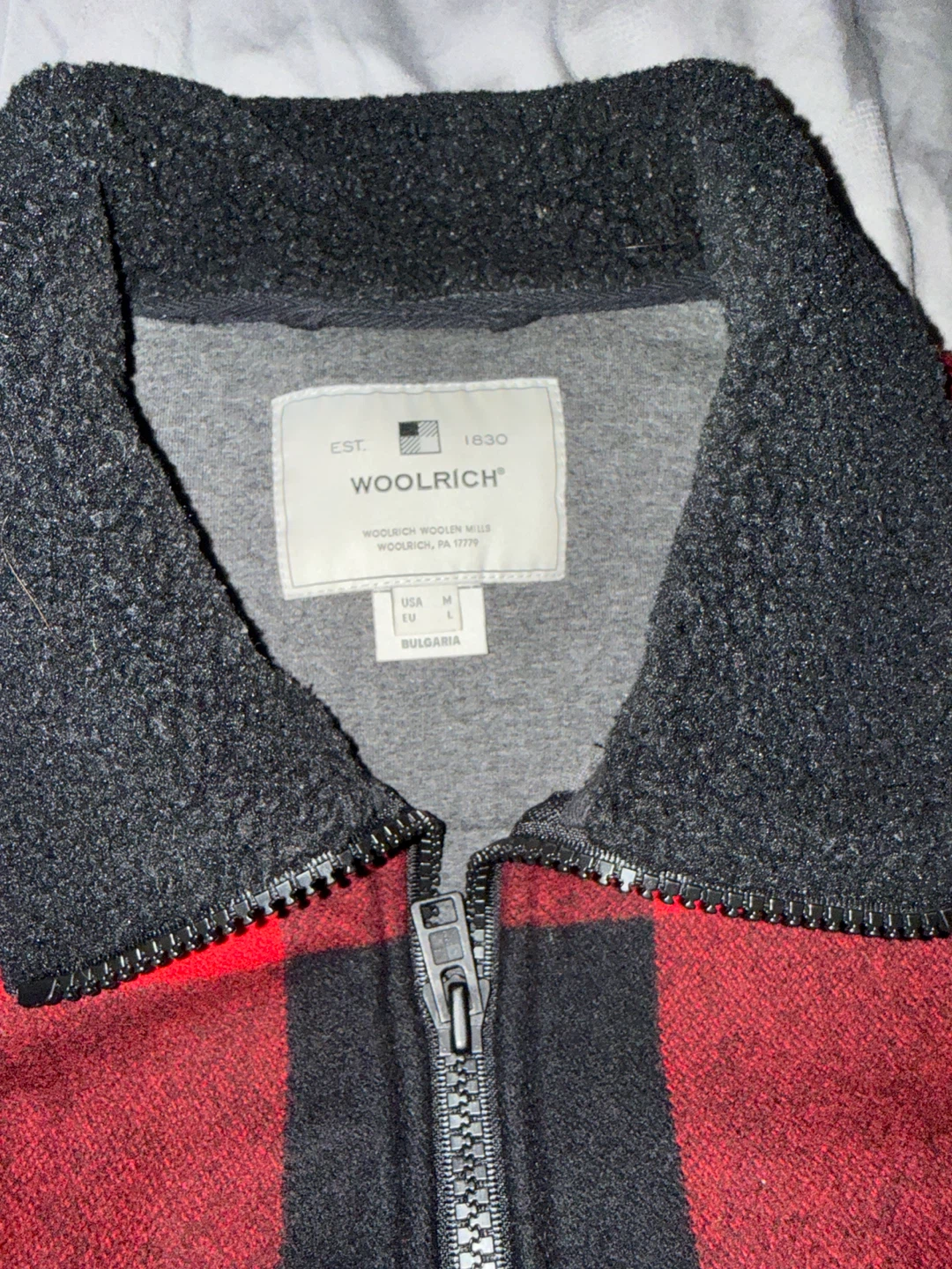 Woolrich Fleece Jacket - Size Medium - photo 2