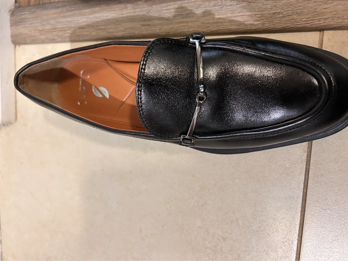 Sarto Black Leather Loafers with Metal Bit - photo 2