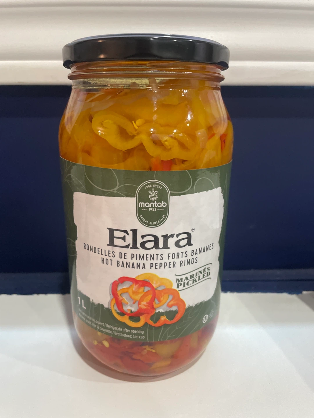 Elara Hot Banana Pepper Rings (1L)