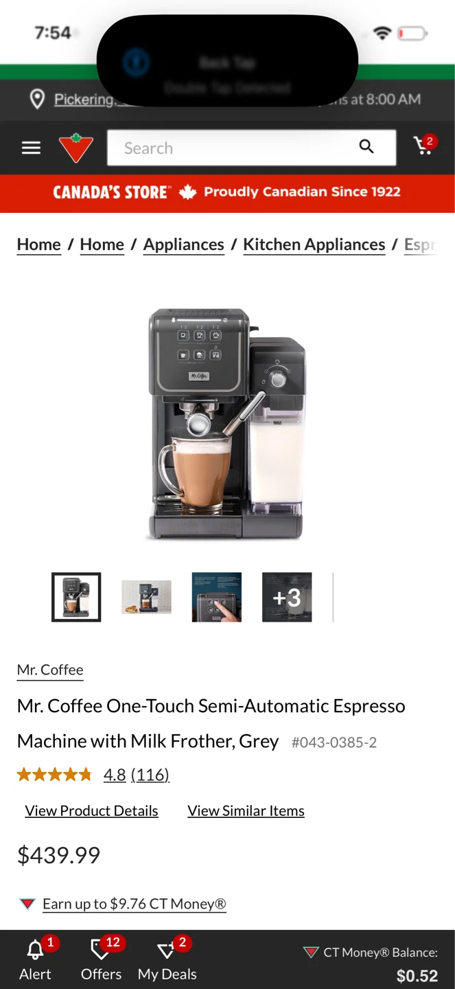 Mr. Coffee One-Touch Espresso Machine with Milk Frother, Grey - photo 4