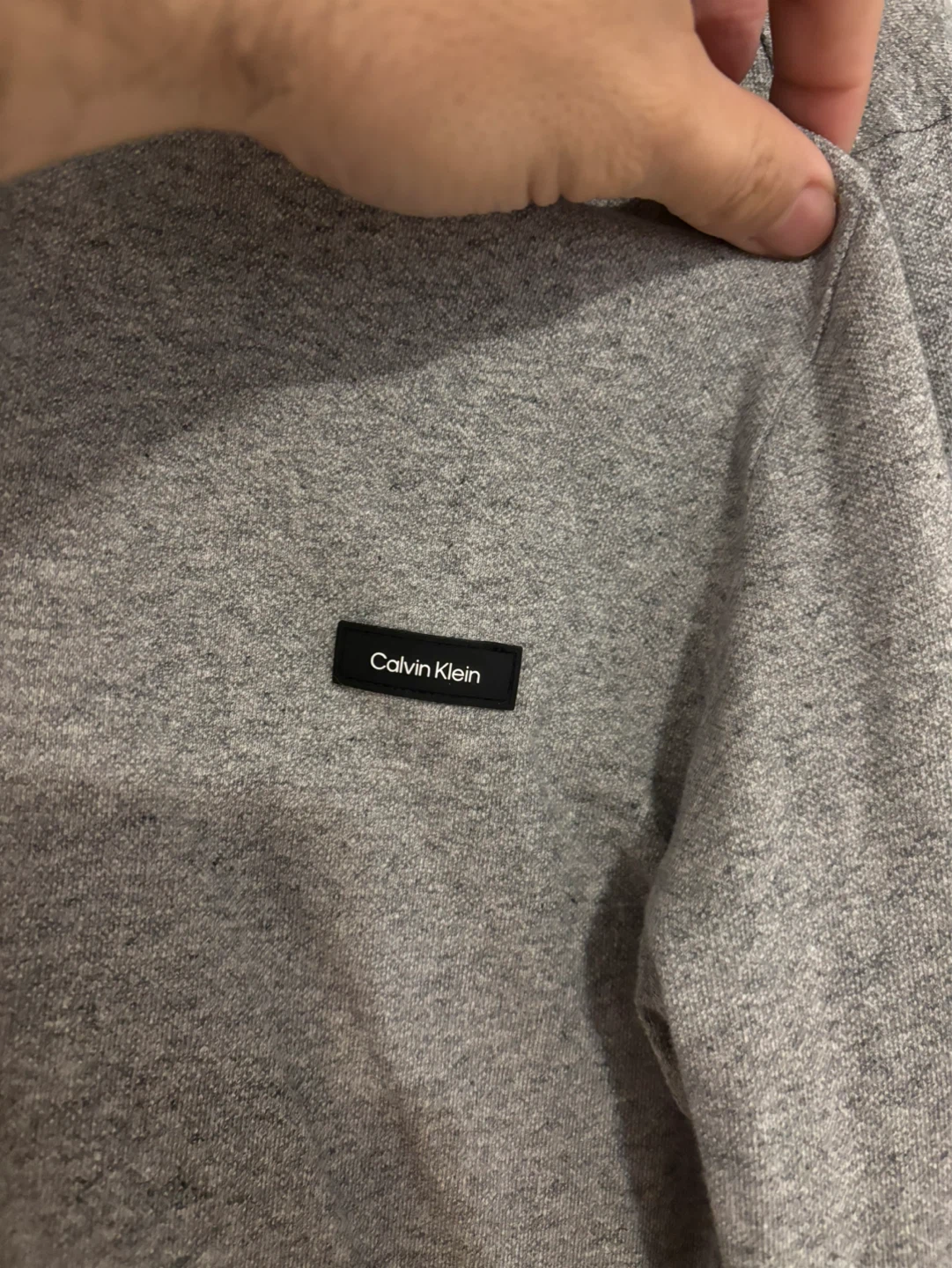 Calvin Klein Slim Fit Long Sleeve Polo Shirt - Grey - Size L - photo 3