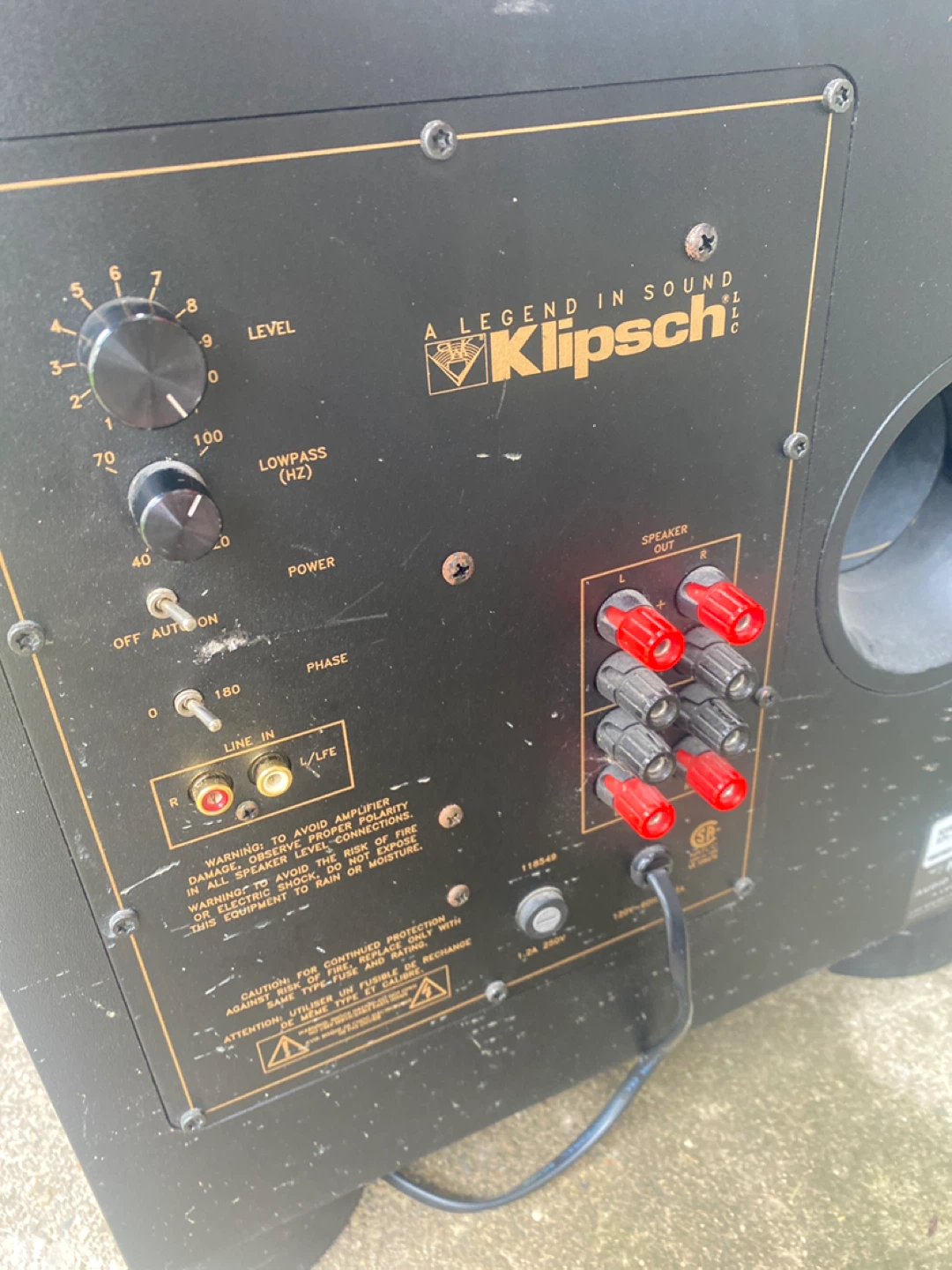Klipsch KSW 12 Subwoofer - photo 2