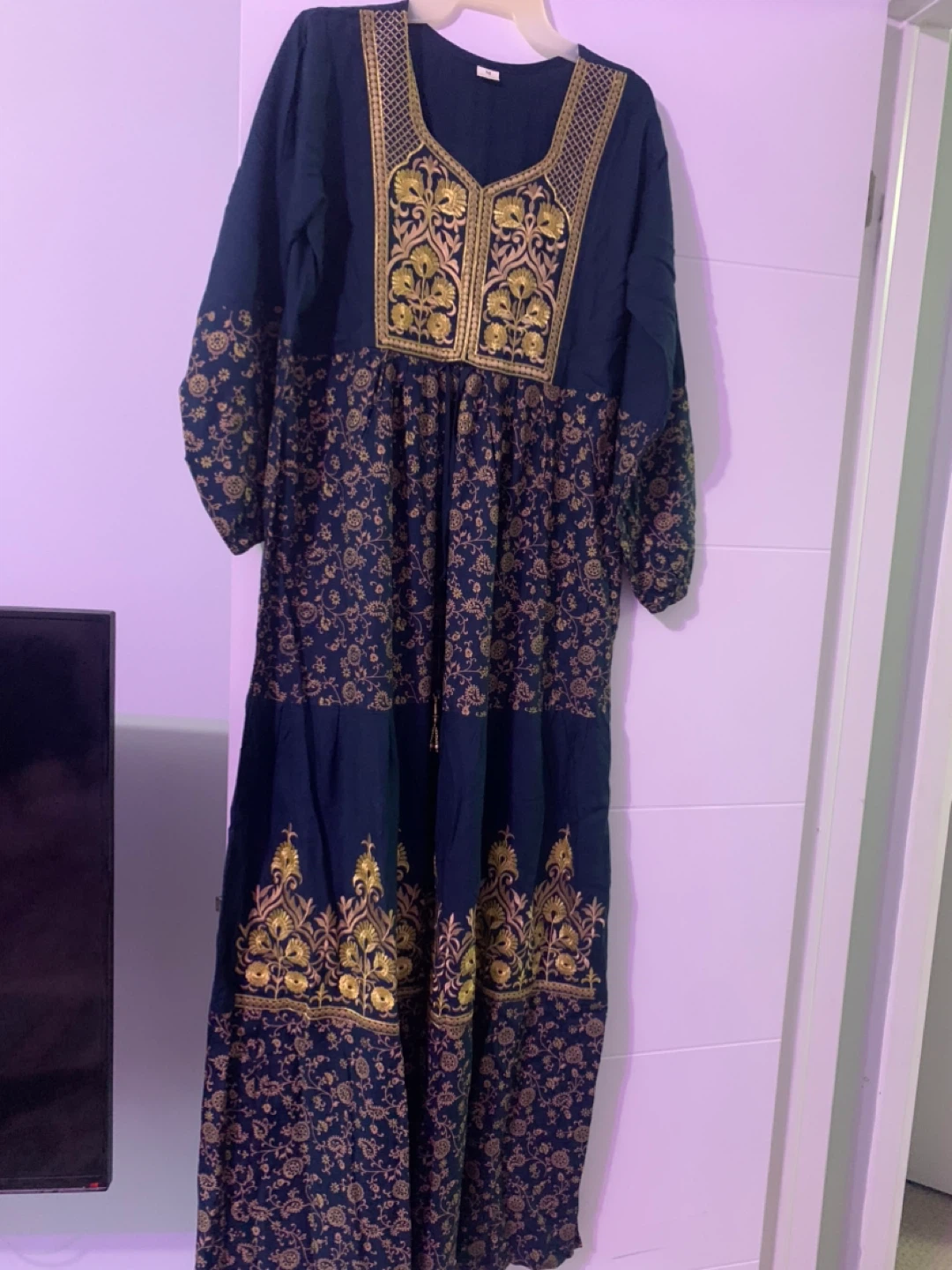 Embroidered Maxi Dress - photo 4